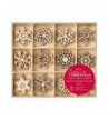 Create Christmas Snowflakes Wooden 48 piece
