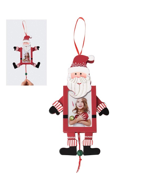 Pull String Photo Ornaments Santa