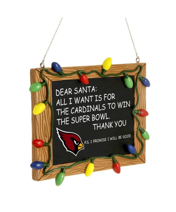 Forever Collectibles Cardinals Chalkboard Christmas