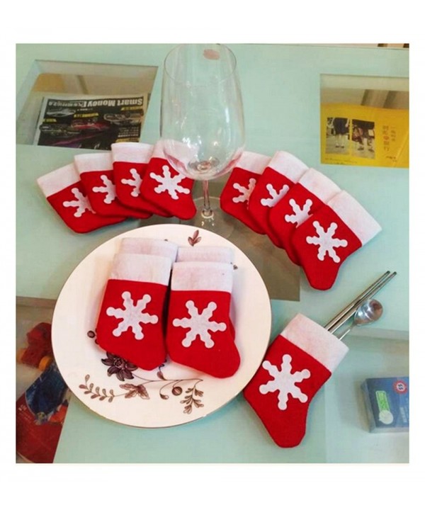 12pcs Christmas Stocking Dinnerware decorations