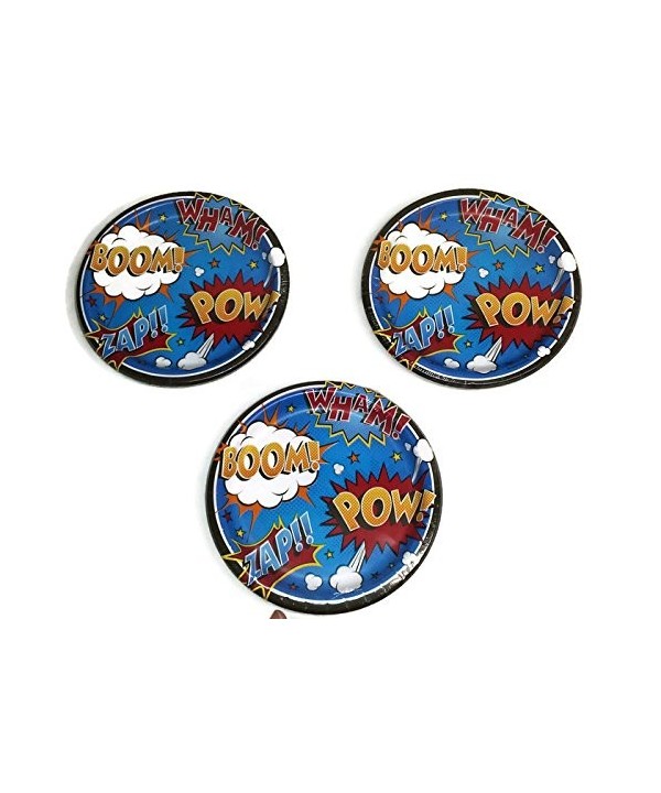 Superhero Slogans Birthday Plates Bundle