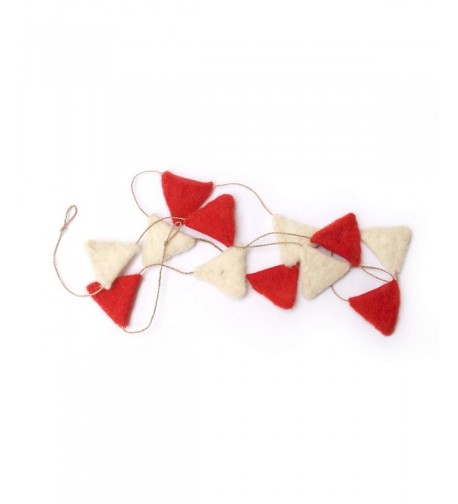 Kulture Triangle Christmas Garlands Off White