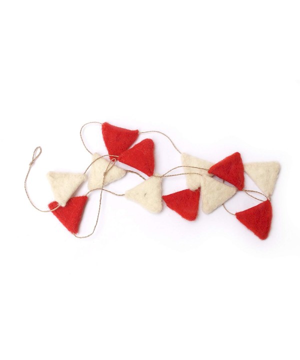 Kulture Triangle Christmas Garlands Off White