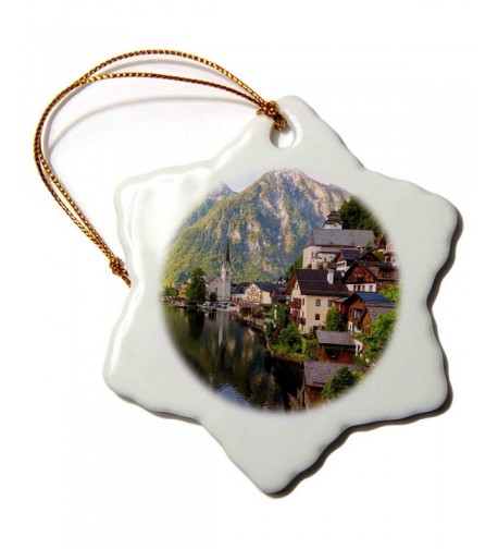 3dRose Hallstatt Salzkammergut Snowflake Ornament