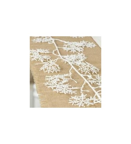 Christmas Holiday Glittery Snowflake Garland