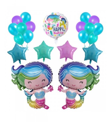 Mermaid Balloons 28inche Birthday Decorations