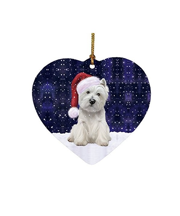 Christmas Holiday Highland Terrier Ornament