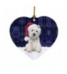 Christmas Holiday Highland Terrier Ornament