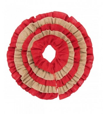 Burlap Christmas Tree Skirt Decoration