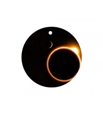 Solar Eclipse Ornament porcelain Christmas