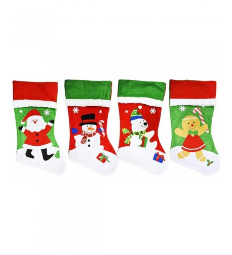 Christmas Holiday Premium Embroidered Stockings