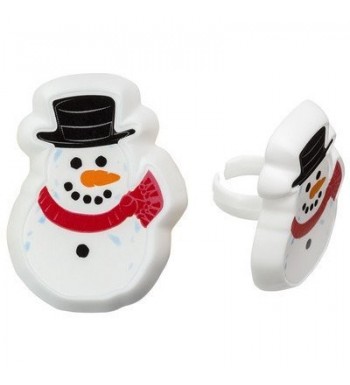 Christmas Party Favor Snowman Cupcake