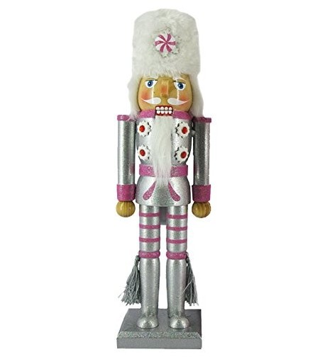 Christmas Nutcracker Metallic Peppermint Rhinestone