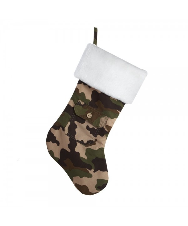 Kurt Adler Camouflage Stocking 18 5 Inch