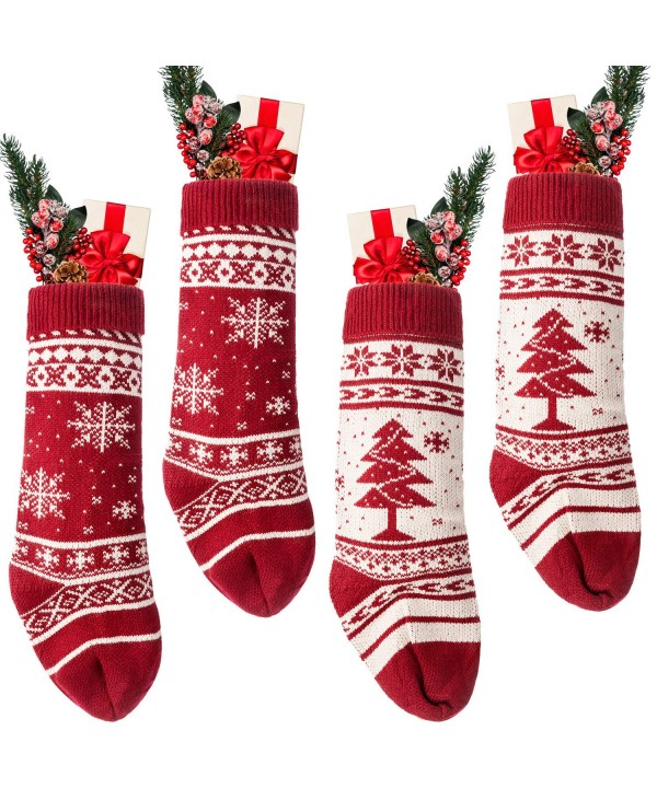 Blulu Christmas Stockings Snowflake Decoration