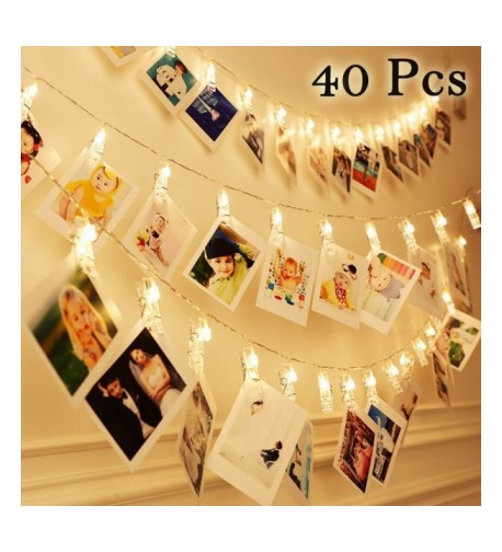 Photo Clips String Lights White