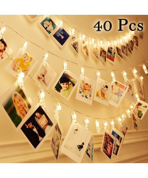 Photo Clips String Lights White