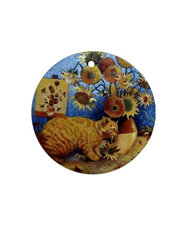 Ornament round porcelain Christmas Great