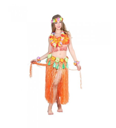 Hawaiian Dancer Costume Six Piece Artificial