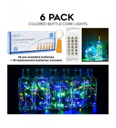 6Pcs Color Bottle Copper Lights