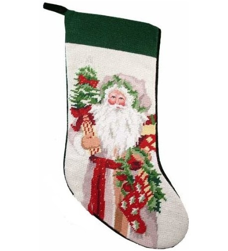 Haney Jingle Needlepoint Christmas Stocking