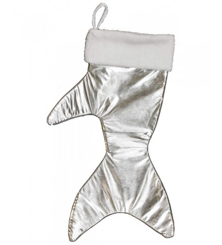 21 5 Metallic Shark Christmas Stocking