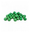 Green Shatterproof 4 Finish Christmas Ornaments