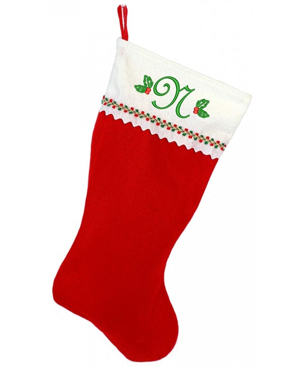 Monogrammed Me Embroidered Christmas Stocking Monogrammed Me Embroidered Christmas Stocking