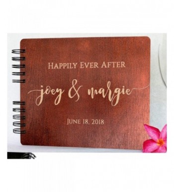 Mahogany Personalized Monogrammed Anniversary Guestbook