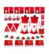 Christmas Decorations 4xSanta 4xPlacemats 4xKnife