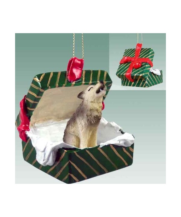 Timber Wolf Gift Christmas Ornament