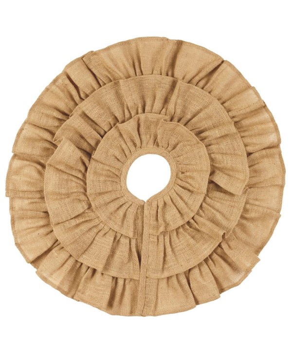 Burlap Triple Ruffle Tree Skirt