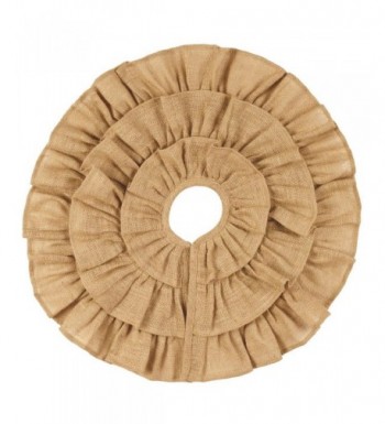 Burlap Triple Ruffle Tree Skirt