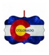 Colorado Flag TM Double Sided Aluminum Ornament