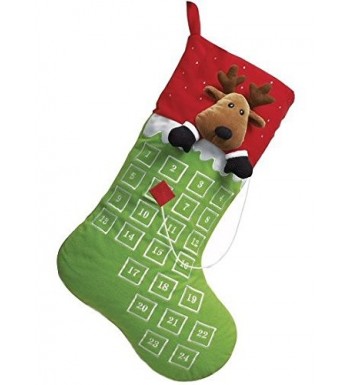 Reindeer Advent Christmas Count Stocking