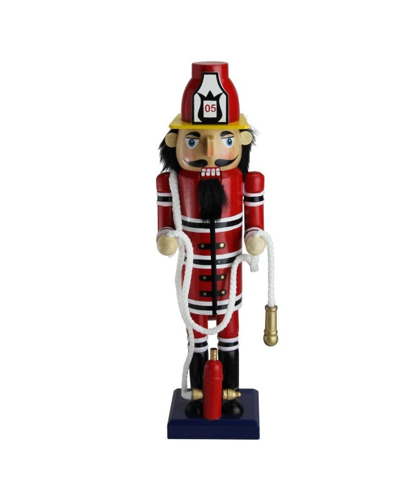 Northlight Wooden Fireman Christmas Nutcracker