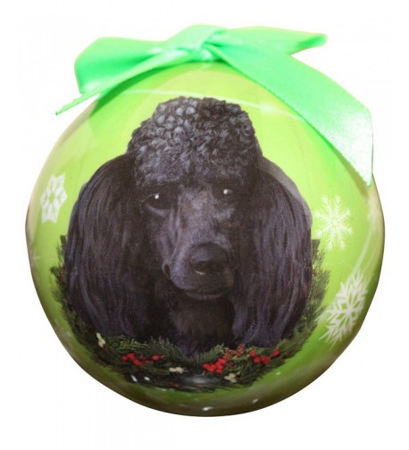 Poodle Christmas Ornament Shatter Personalize