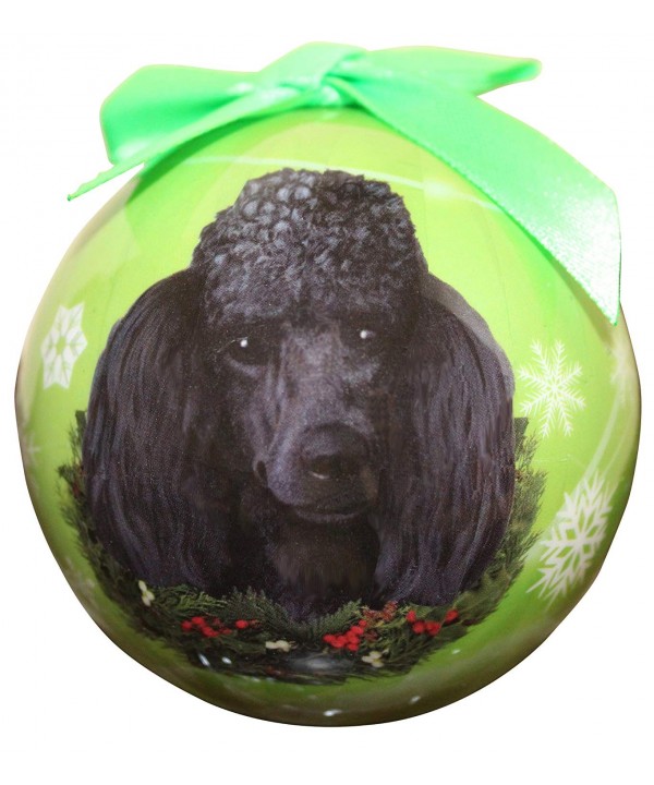 Poodle Christmas Ornament Shatter Personalize