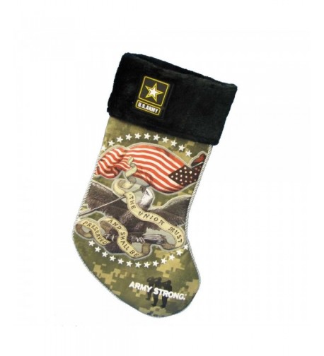 U S Army 19 Inch Applique Stocking