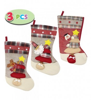 JOYIN Burlap Christmas Stockings Decorations