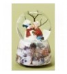 Musical Kissing Snowman Christmas Glitterdome