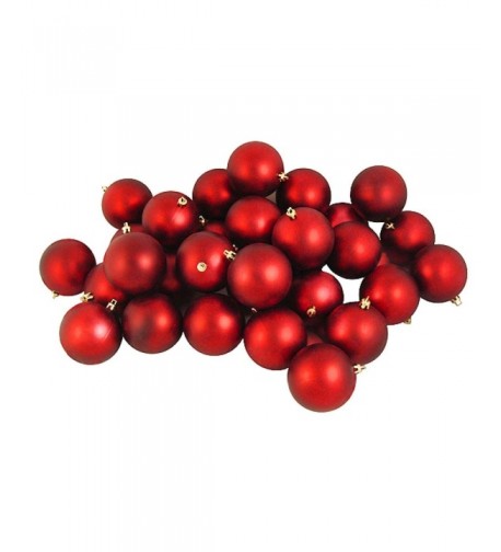 32ct Matte Shatterproof Christmas Ornaments