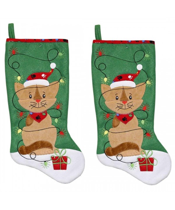 New Traditions 2 Pack Fleece Stockings