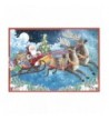 Entertaining Caspari Santas Sleigh Calendar