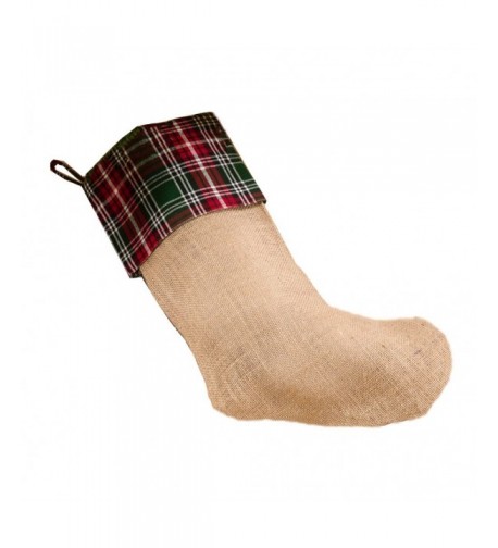 Occasion Gallery Burlap Christmas Stocking