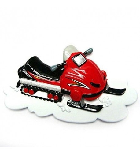 Snowmobile Personalized Christmas Ornament Polar