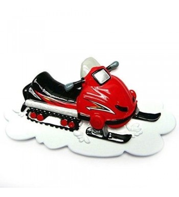 Snowmobile Personalized Christmas Ornament Polar