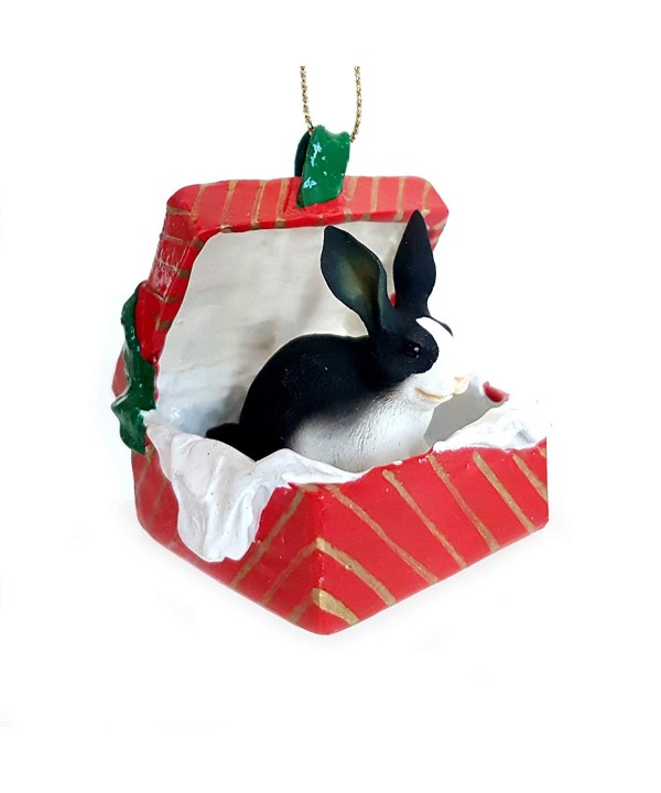 Conversation Concepts Rabbit Black Ornament