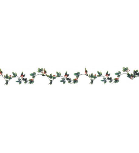 Beistle 1 Pack Holly Garland 6 Feet