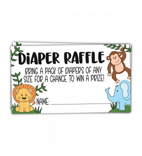 Safari Jungle Animals Diaper Tickets